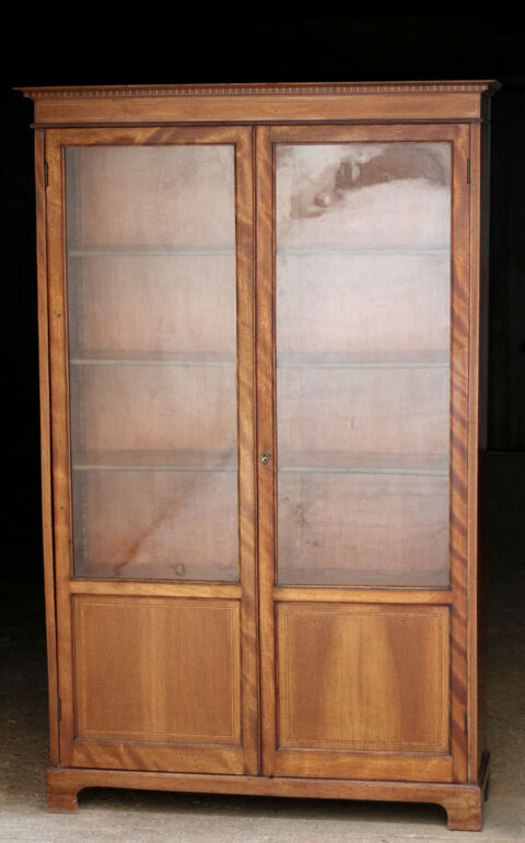 Bibliothque armoire vintage plaque acajou blond, marquete 340 Nogent-sur-Marne (94)