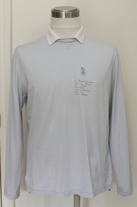 T-shirt col polo BRUNELLO CUCINELLI T.L 90 Issy-les-Moulineaux (92)