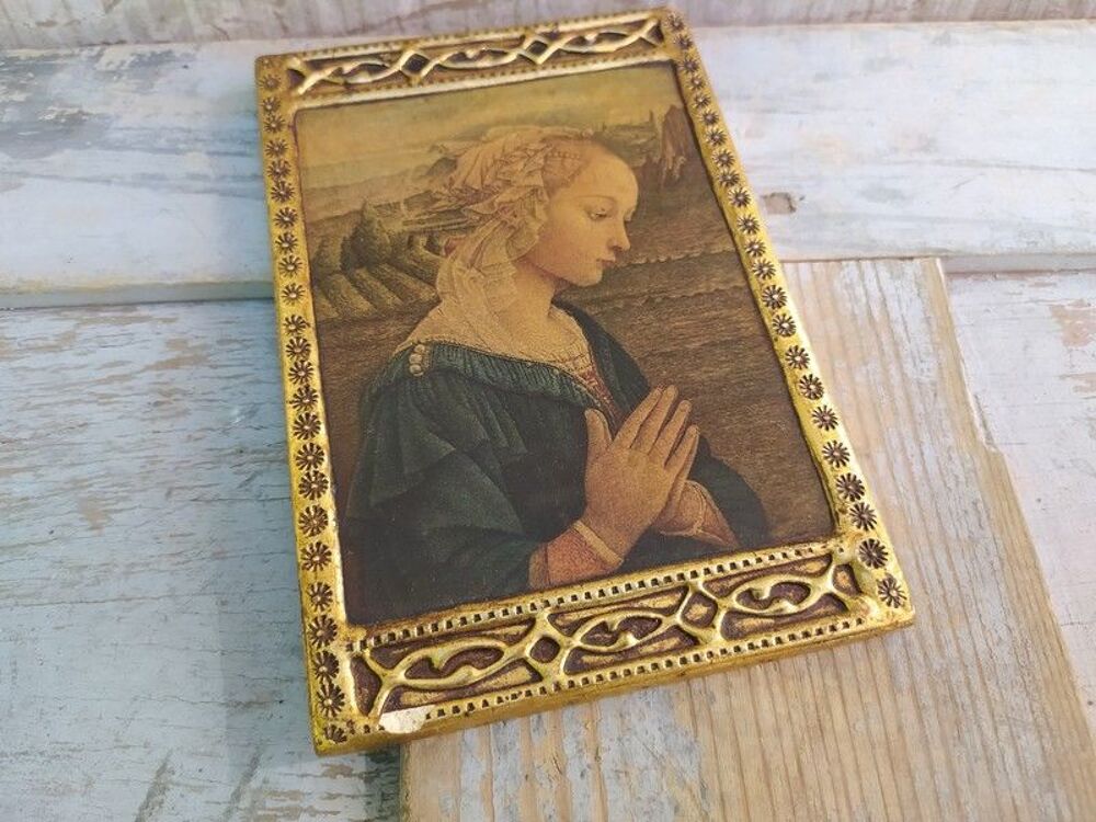 Ic&ocirc;ne Vintage Florentine La Madonne Fra Filippo Lippi
