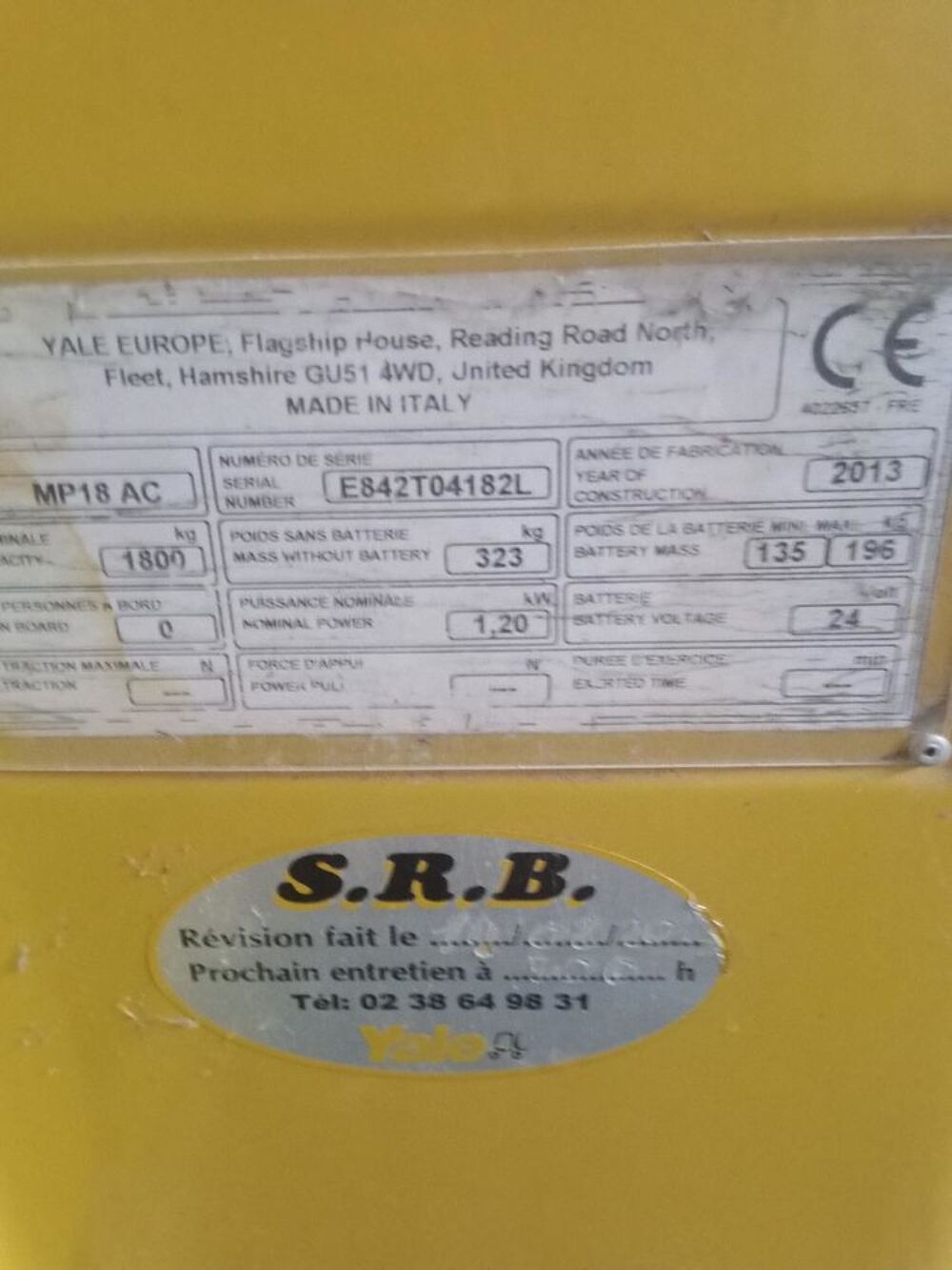 Yale Transpalette haute lev&eacute;e 2T MP20 et un mp 18 ac Bricolage