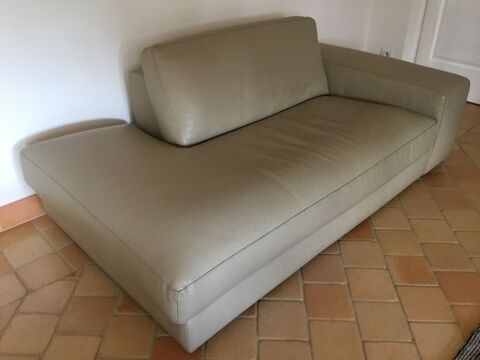 Canap chaise longue en cuir, accoudoir gauche 230 Pornic (44)