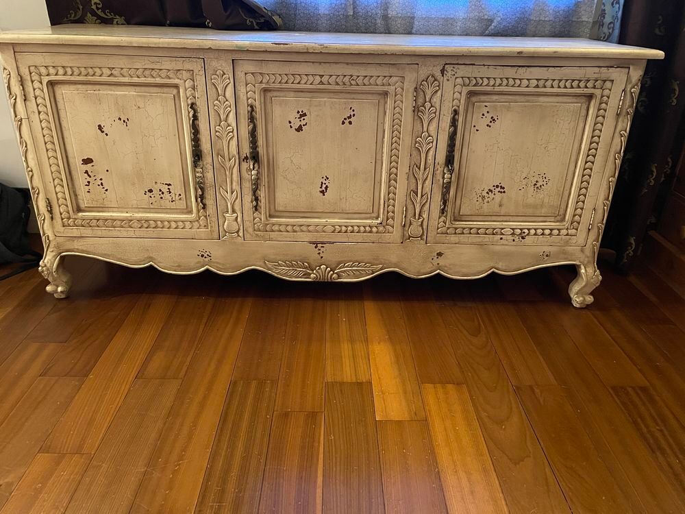 Buffet enfilade bois ancien provincial shabby Meubles