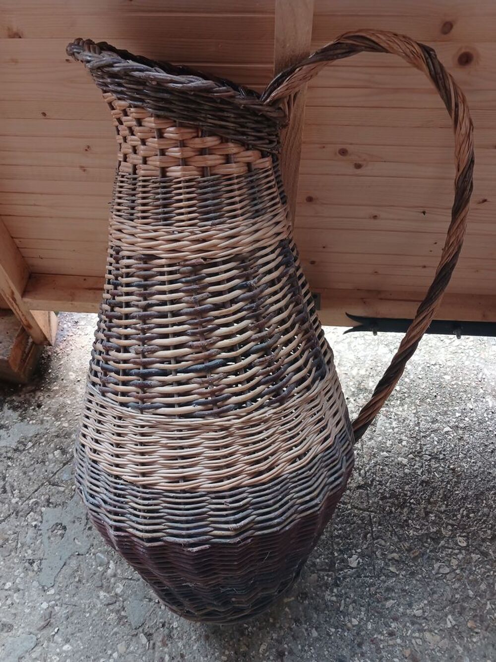 corbeille / broc / porte-parapluie osier Décoration