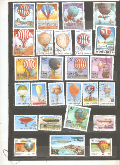 LOT DE TIMBRES LES MONGOLFIERES 
PRIX 2 2 Neuilly-sur-Marne (93)