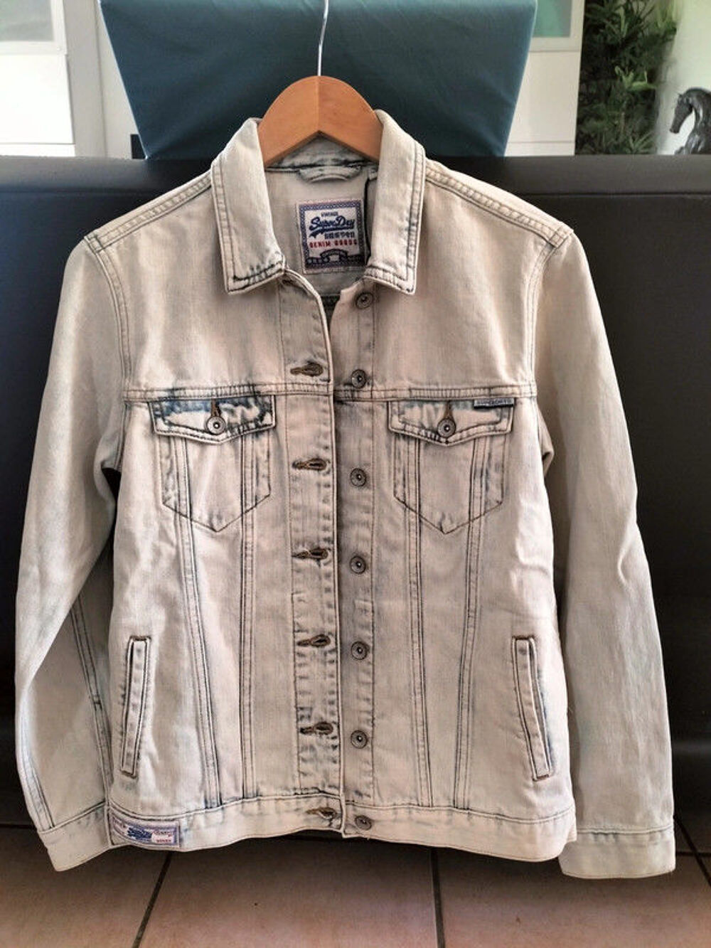 veste denim Superdry t.34 neuve Vêtements