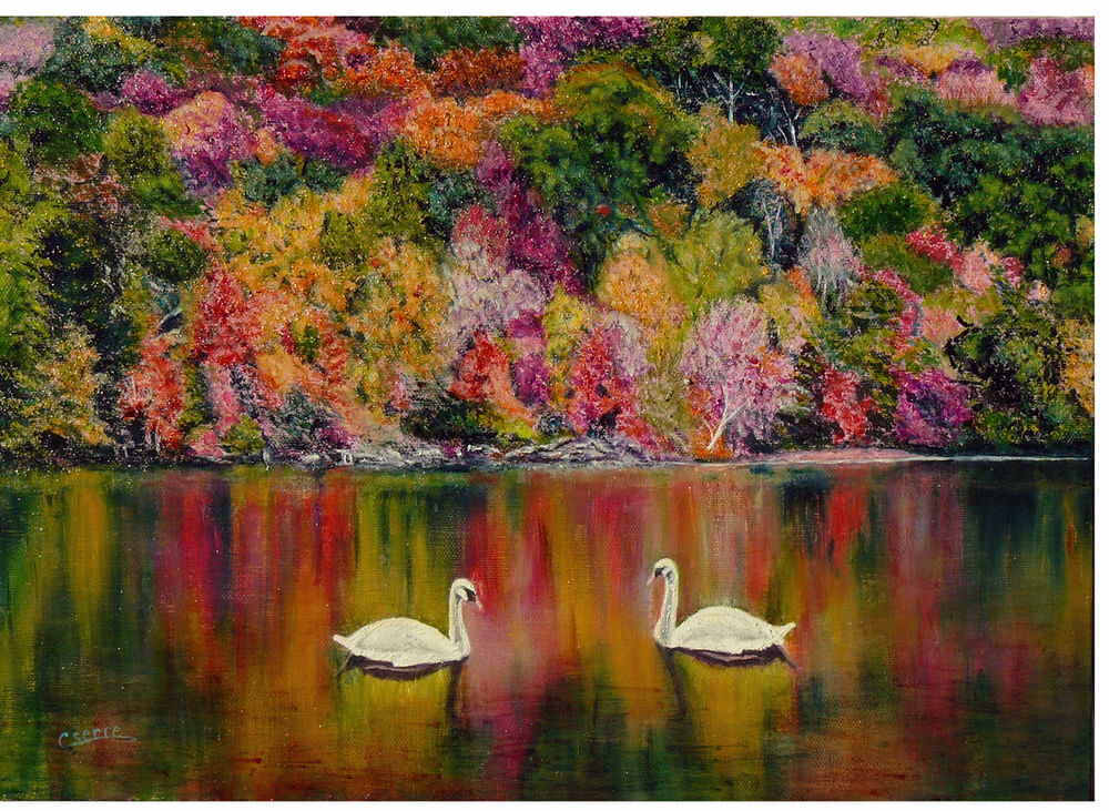 lot de 2 tableaux &agrave; l'huile non encadr&eacute;s au choix
Décoration