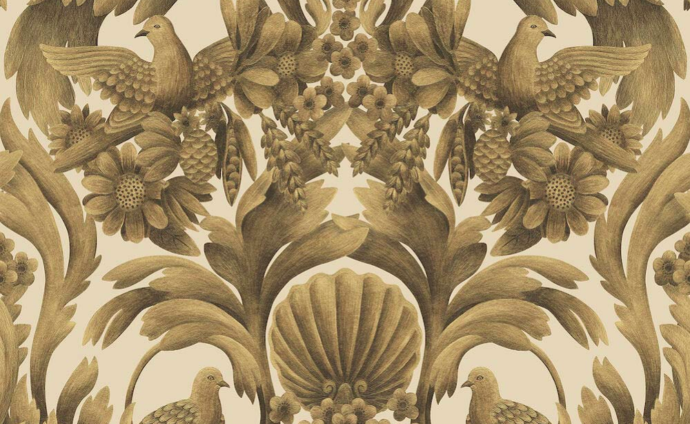 Papier peint Gibbons carving Cole and son Décoration