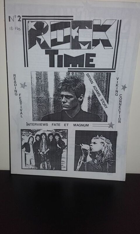 Rock Time Fanzine N�2 (Broch�) feat. Bryan Adams, Magnum... 35 Angers (49)