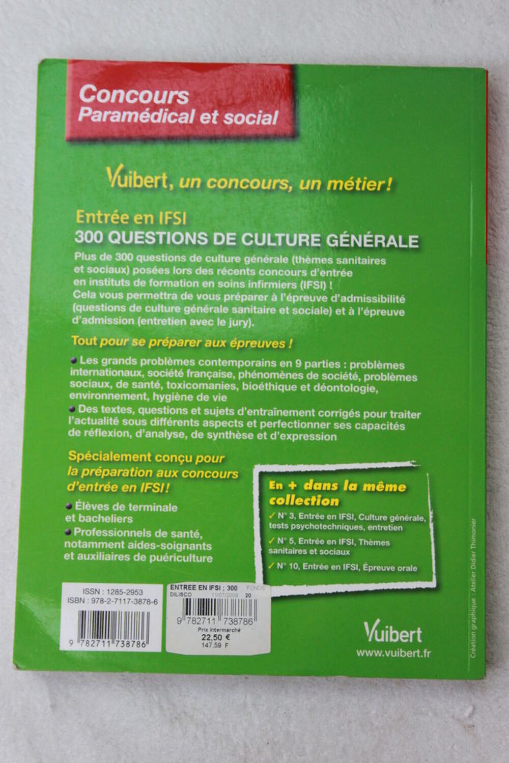 Concours param&eacute;dical et social Livres et BD