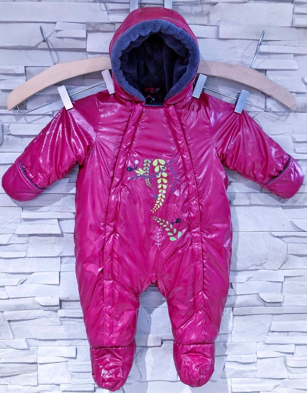 ORCHESTRA - COMBINAISON FROID ROSE M&Eacute;TALLIS&Eacute; MOTIF OISEAUX Vêtements enfants