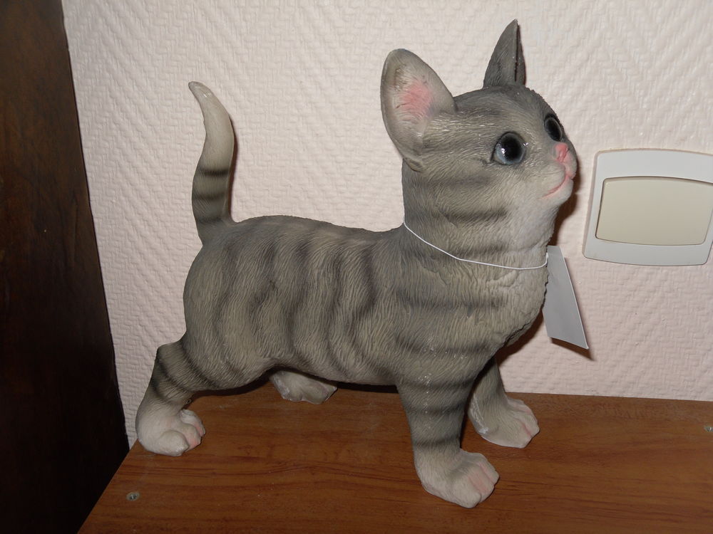 Chat d&eacute;coration de Jardin, v&eacute;randa, 38 cm, Neuf Jardin