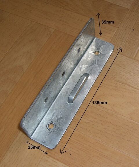 Equerres d'assemblage 25 x 35 x 135 acier zingu� 1 Balma (31)