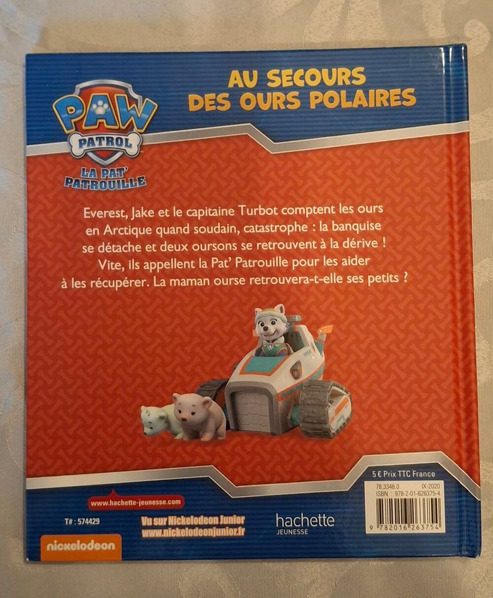 Livre la pat patrouille au secours des ours polaires Livres et BD