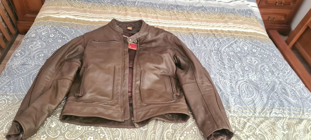 VESTE CUIR MOTO POUR HOMME RTS V�tements