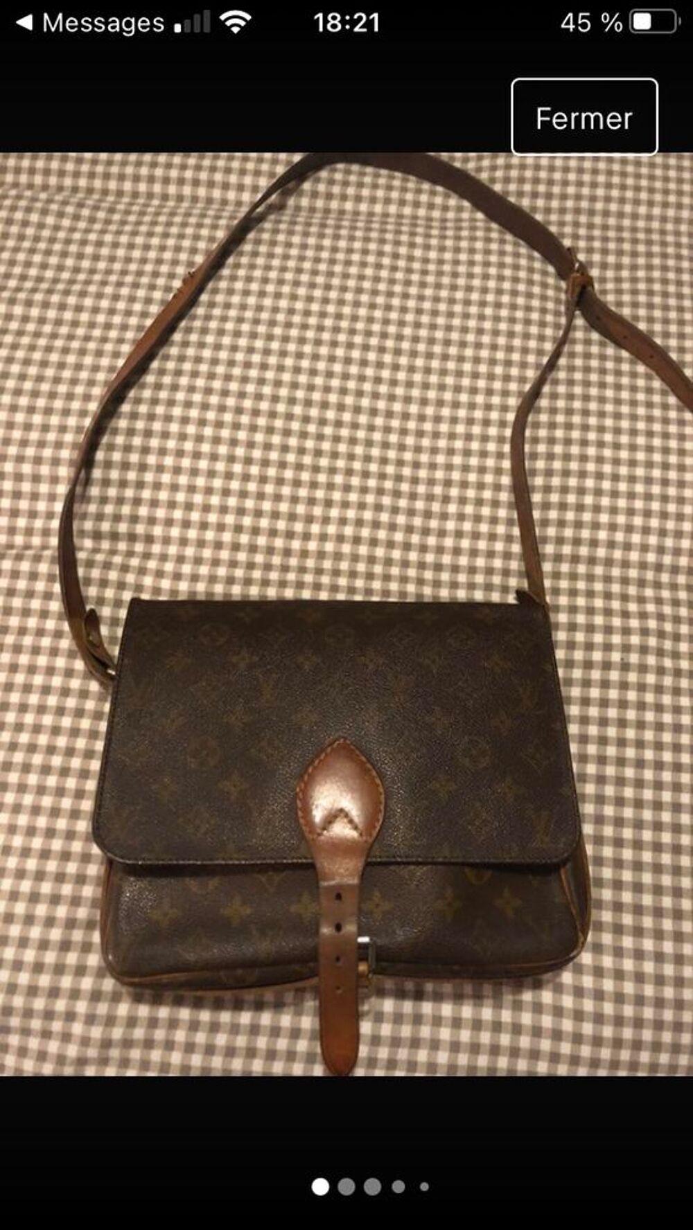 Sac Vuitton &quot;&nbsp;cartouchi&egrave;re &quot;&nbsp; Maroquinerie