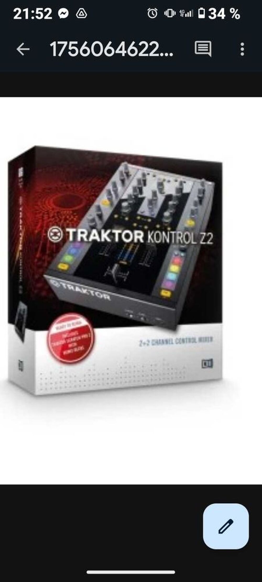 table de mixage TRACKTOR Z2 neuve Audio et hifi