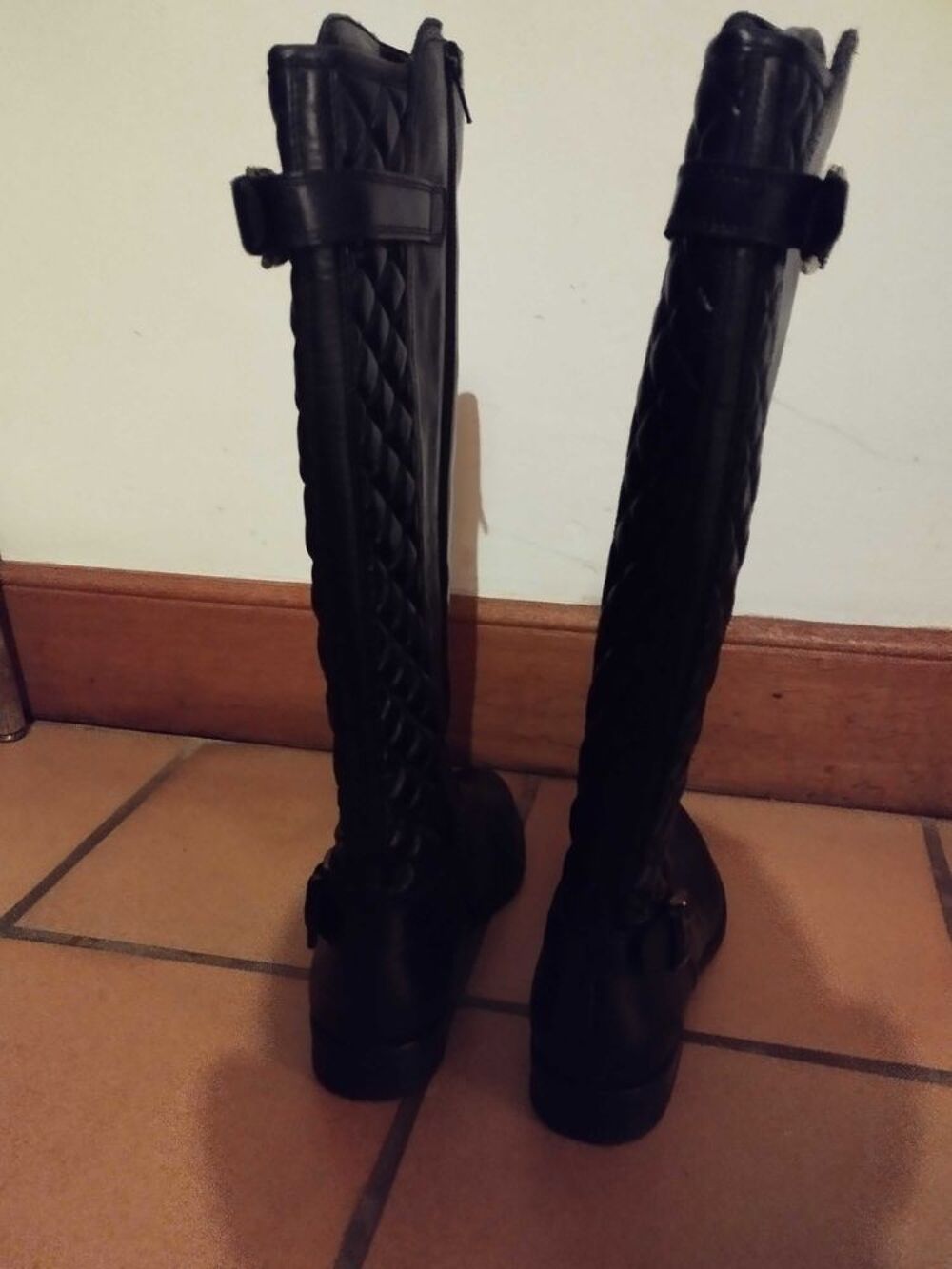 Bottes femme pointure 37 noires cuir Chaussures