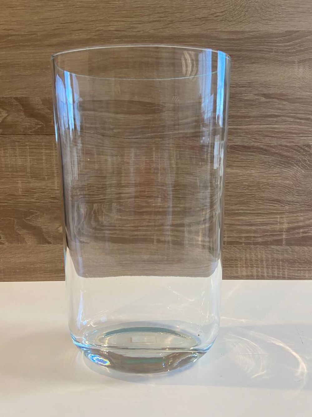 &Eacute;l&eacute;gant Vase Ovale ou Photophore en Verre Cristal Art D&eacute;co Décoration