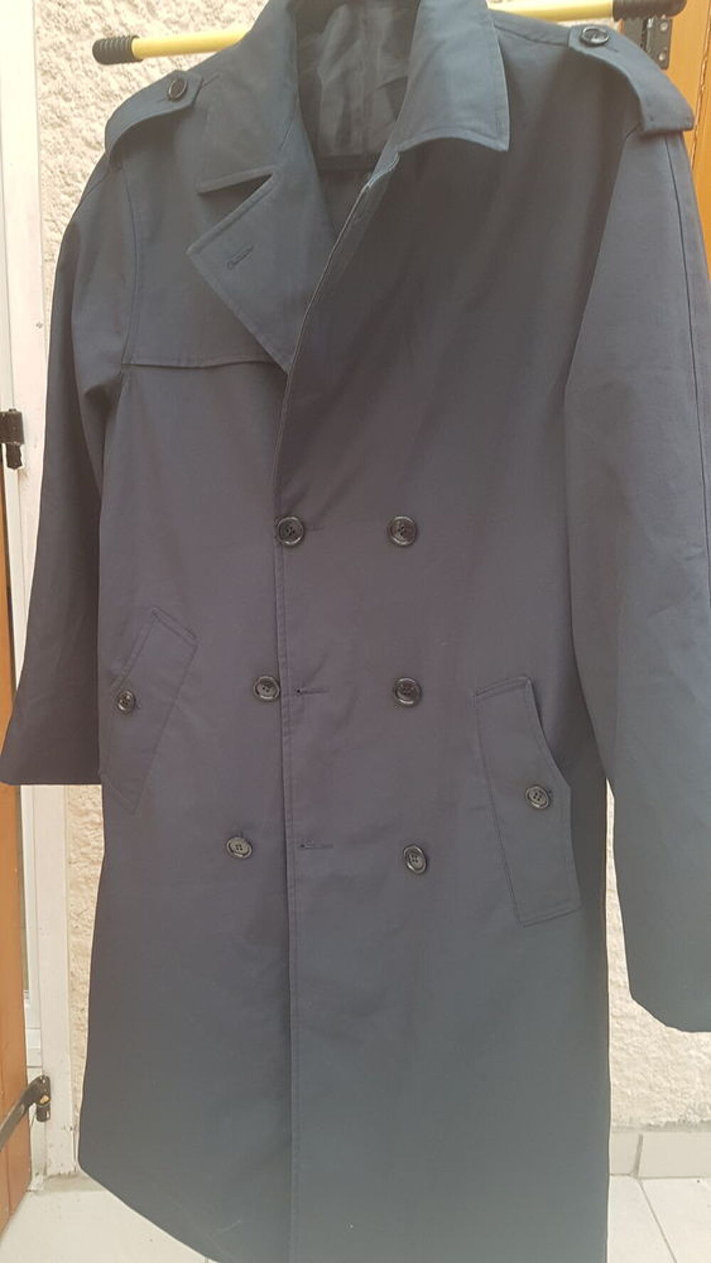 Imperm&eacute;able vintage bleu canard Vêtements