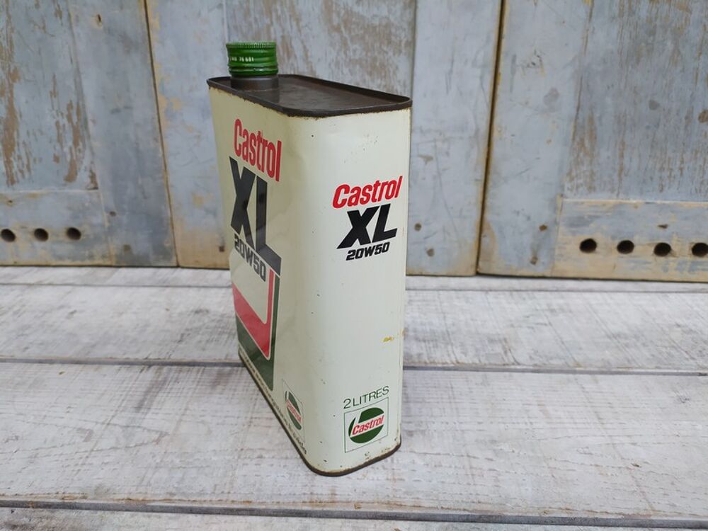 Ancien Bidon Huile CASTROL XL 2L Garage Collection Automobil 