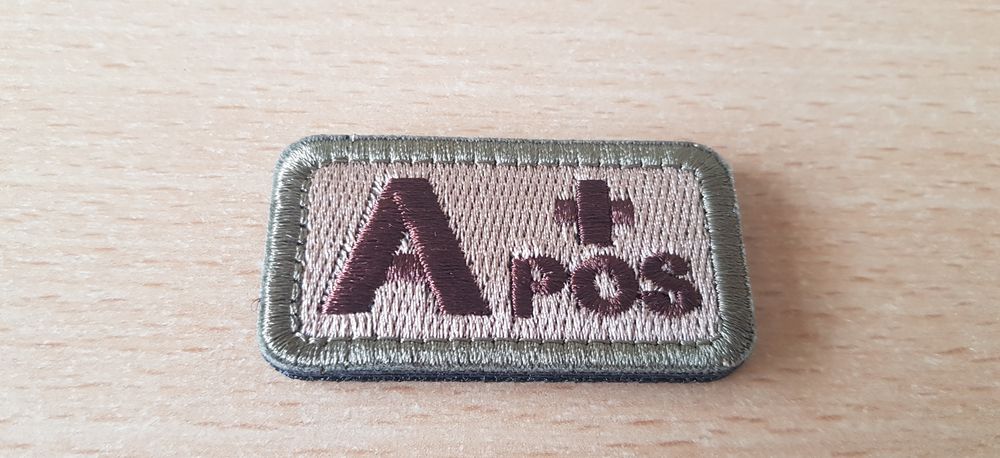 &eacute;cusson brod&eacute; 
groupe sanguin A+ positif 
5x2,5 cm
Sports