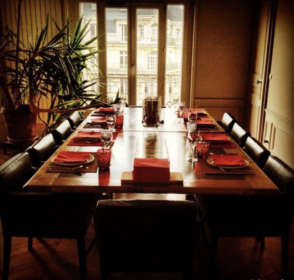 2 tables ardoises Ch&ecirc;ne, fer forg&eacute; Meubles