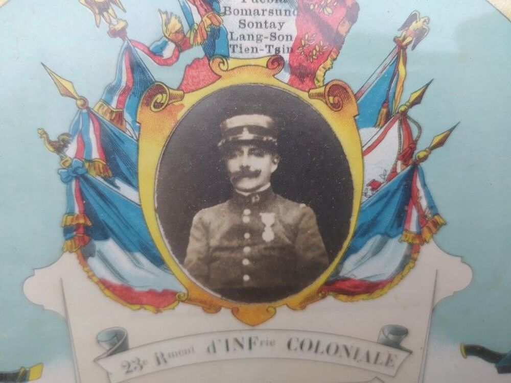 Cadre Photo Militaire 23&egrave;me R&eacute;giment d'Infanterie Coloniale 