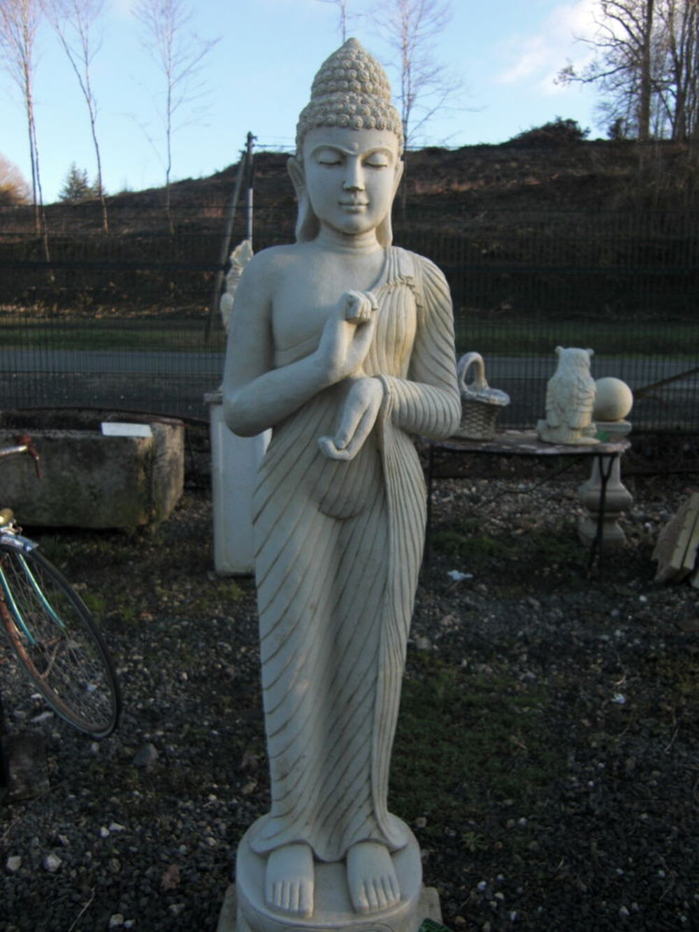 Statue en pierre, D&eacute;esse Hindou Décoration