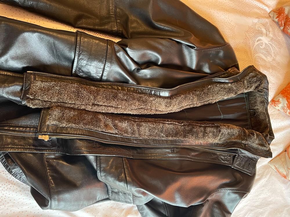 Veste homme en cuir Vêtements