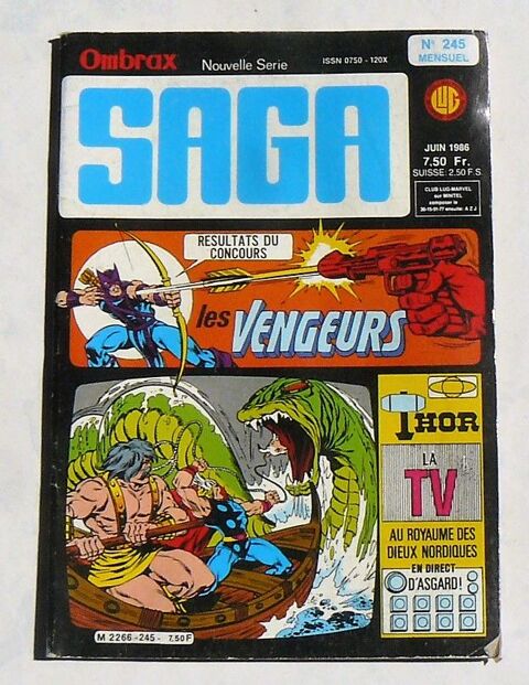 OMBRAX SAGA #245 - LUG Super h�ros - Mensuel - 1986 6 Argenteuil (95)