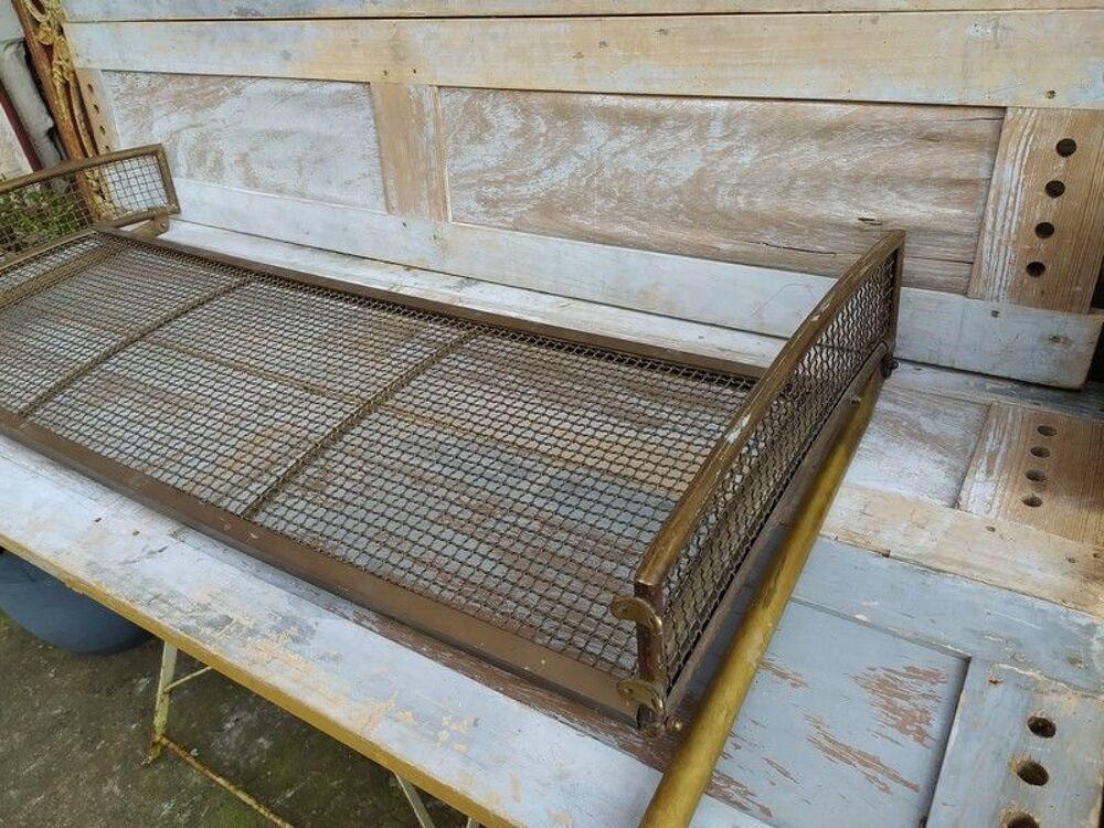 Ancien Porte Bagages de Train en Laiton D&eacute;but XX&egrave;me 