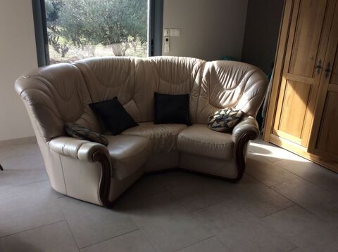 Canap fixe cuir 5 places 150 Clermont-l'Hrault (34)
