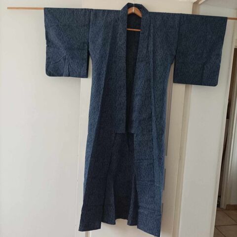 Kimono *original Japan Expo *avec hanhaba obi en soie noire 70 Troyes (10)