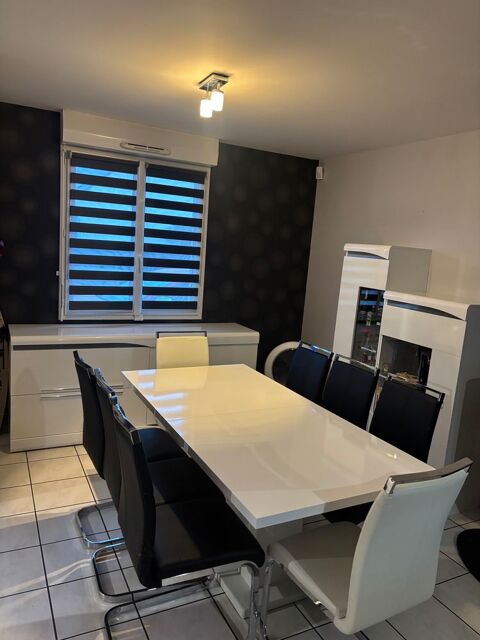 Ensemble Salle � Manger Compl�te Blanc Laqu� Saint-Malo (35)