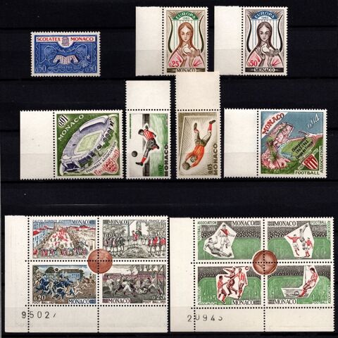 timbres** de Monaco année 1963, superbes 3 Cholet (49)