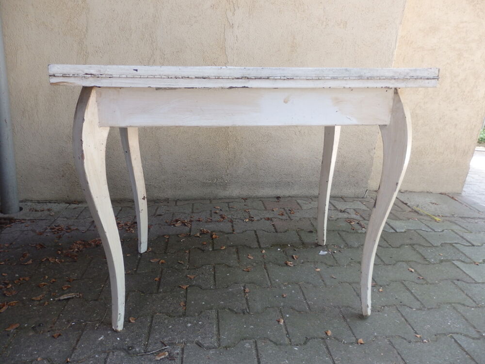 Table Console Rustique Blanche Meubles