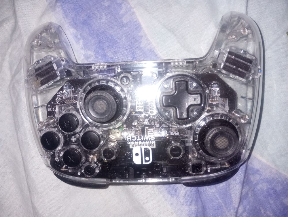 Manette transparente sans fil Nintendo Switch est pc Consoles et jeux vidéos
