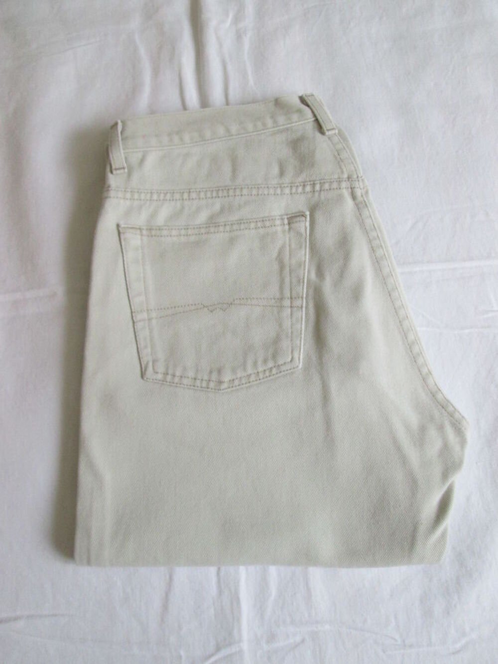 Pantalon jean beige The West Company homme taille 38/40 Vtements