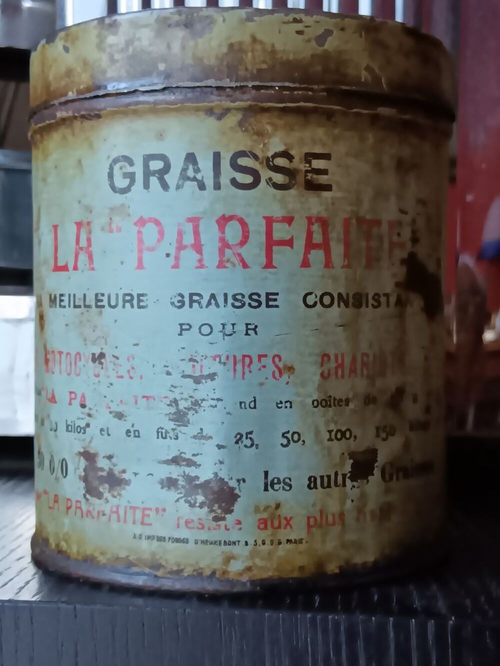Boite ancienne graisse 