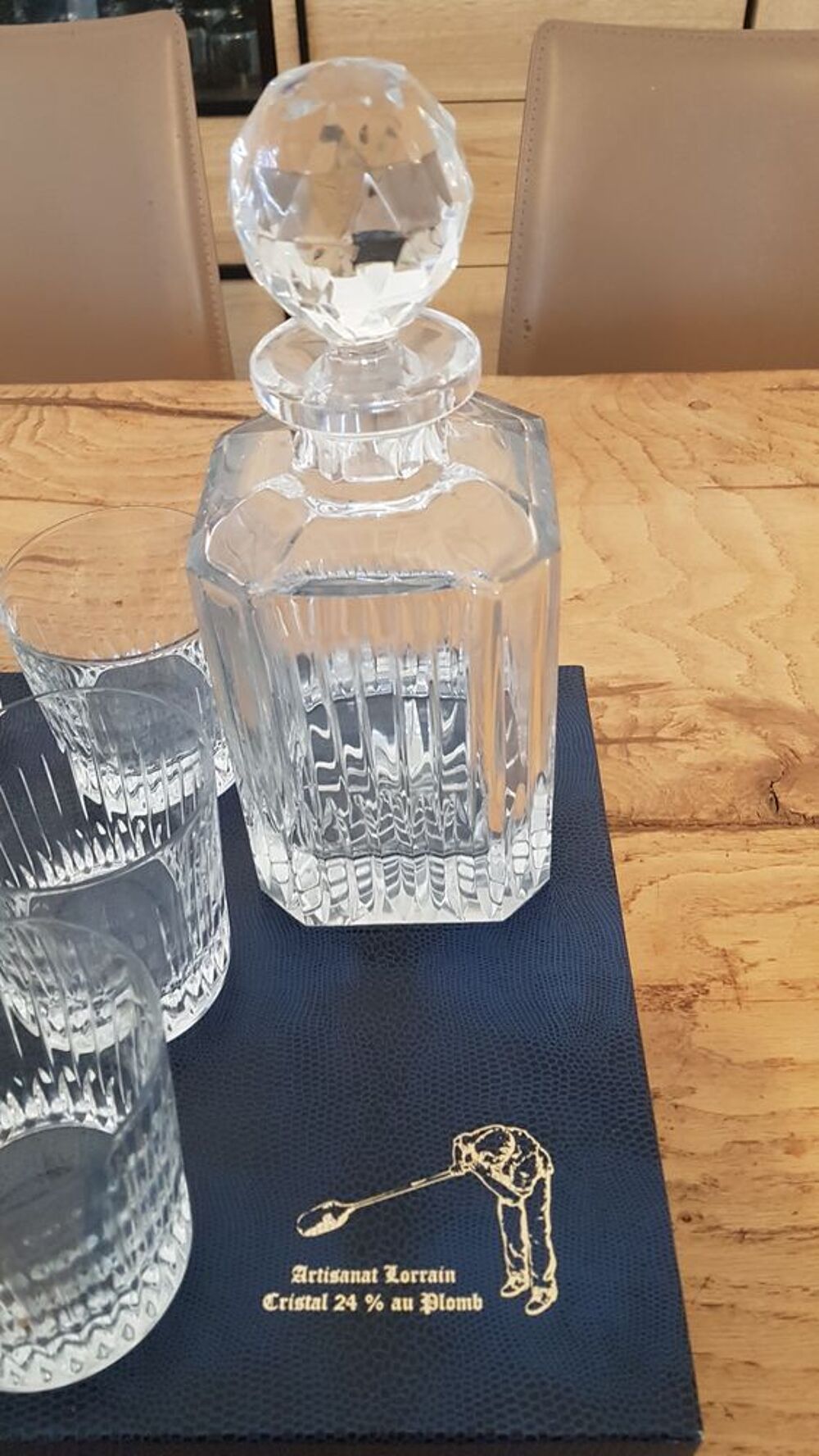 service de 6 verres a whisky + carafe et bouchon Décoration
