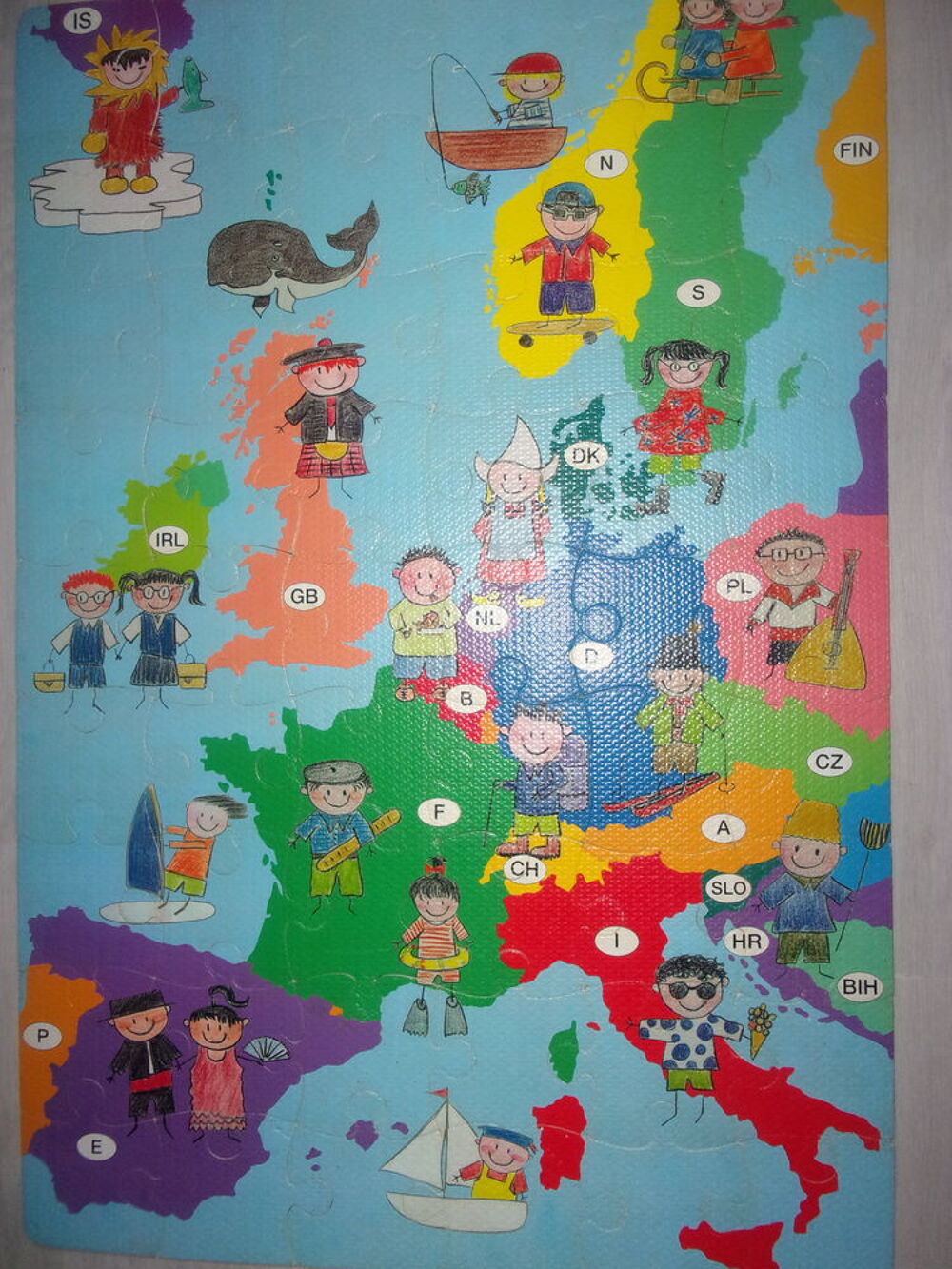PUZZLE ENFANT CARTE D'EUROPE Jeux / jouets
