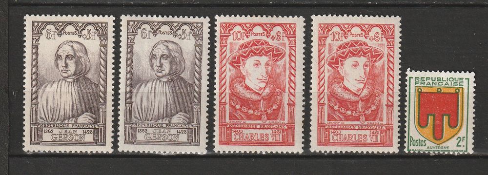 Timbres Neufs Ann&eacute;es 40 Charni&egrave;res clean 