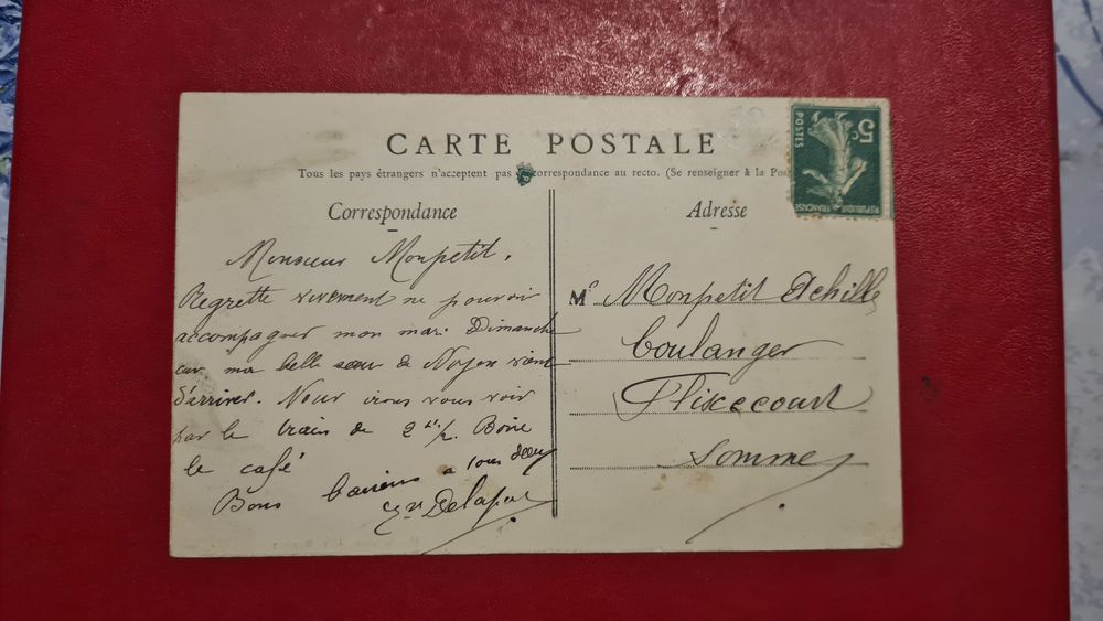 Cpa du 80 DOMART en PONTHIEU - Boulangerie. Delaporte .. 