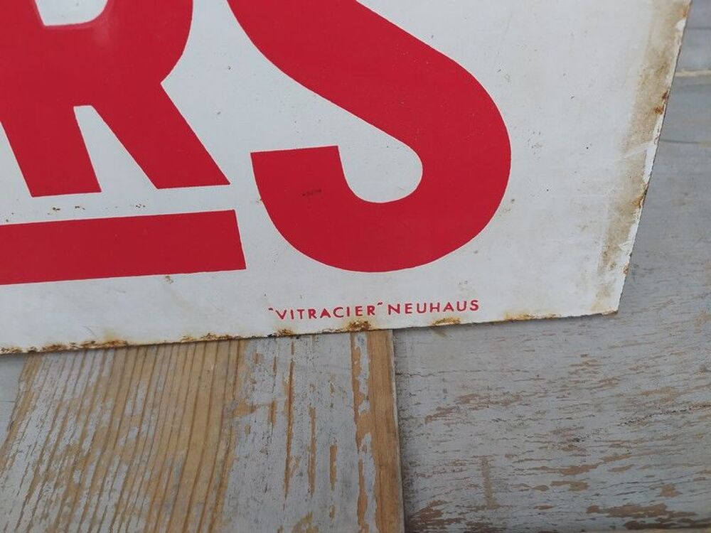 Plaque Enseigne &Eacute;maill&eacute;e Publicitaire Aliments Sanders 