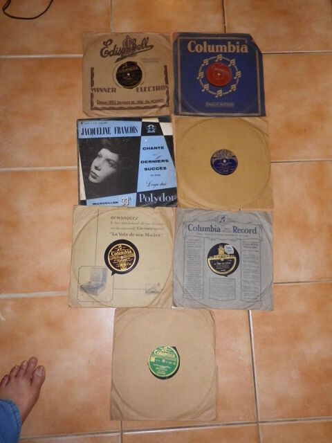 Lot de 7 DISQUES VINYLE 78 TOURS 50 Fontenay-le-Fleury (78)