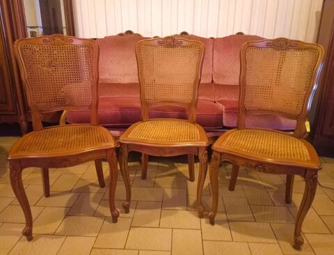 3 chaises cannes style Louis XV  0 Avrill (49)