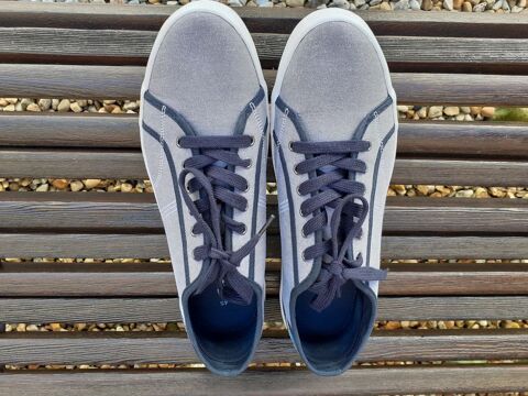 Baskets homme marque Creeks en toile gris bleu neuve T45 15 Bussac-sur-Charente (17)