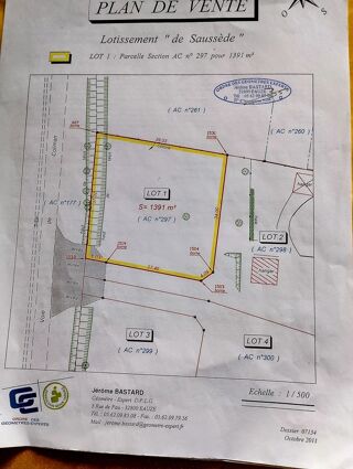  Terrain � vendre 1391 m�