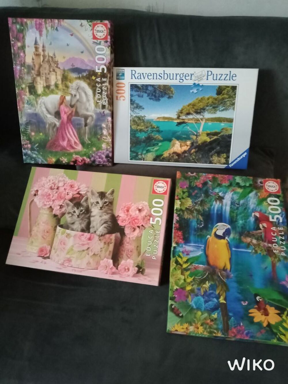 LOT 4 PUZZLES 500 PIECES Jeux / jouets