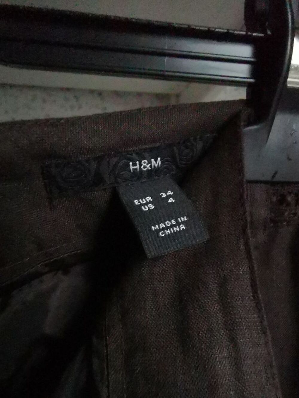 Pantacourt marron fonc&eacute; H Vêtements